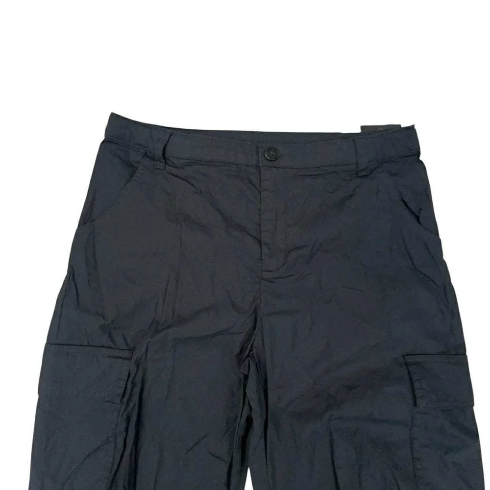 Art Class Girls Black Twill Cargo Pants Adjustable Waist XL Utility Trousers NEW